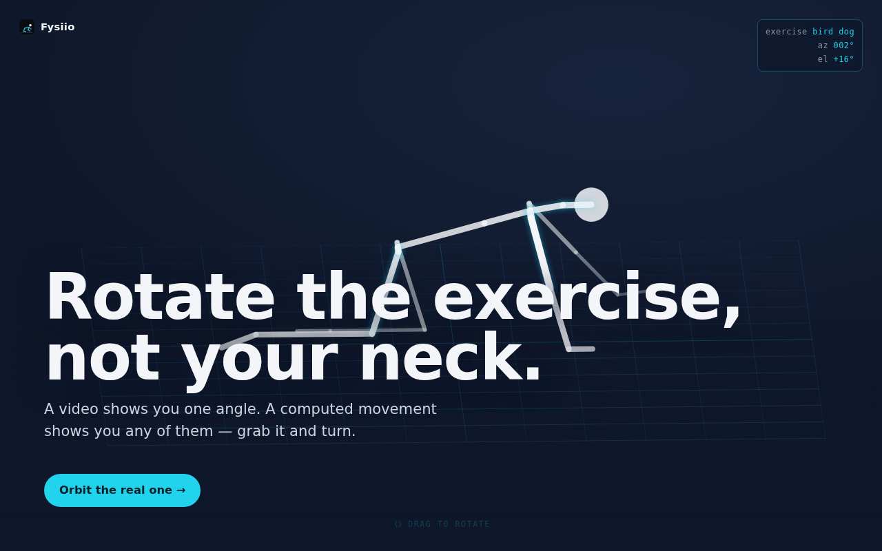 Desktop screenshot of the Hold It in Your Hands landing page