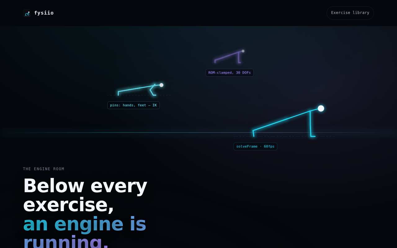 Desktop screenshot of the The Engine Room landing page