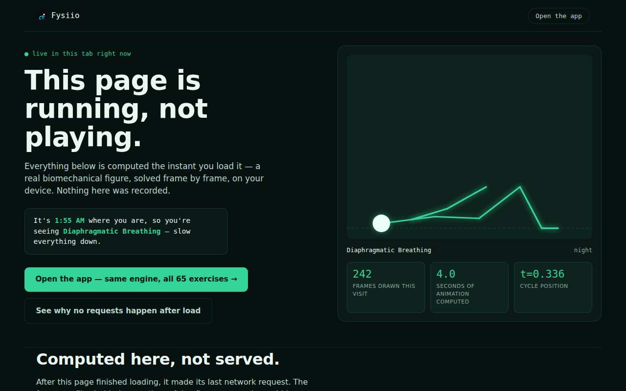 Desktop screenshot of the Alive on Arrival landing page